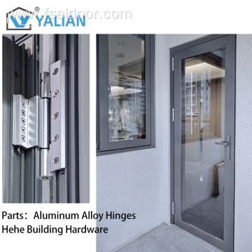 Thermal Break Double Glazing Casement Doors Aluminum Alloy